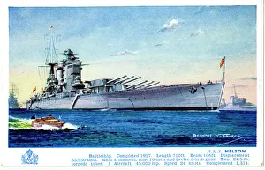 Images Dated 28th June 2016: HMS Nelson, battleship, Nelson class