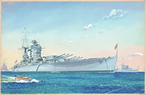 Bernard Prints: H.M.S. Nelson, naval ships