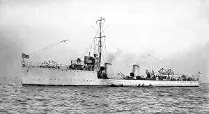 Inverness Prints: HMS Ness - White Type River-class destroyer