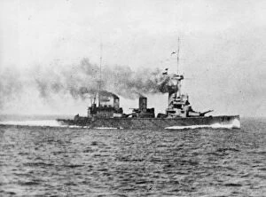 Images Dated 20th October 2011: HMS New Zealand, Battle of Jutland, WW1