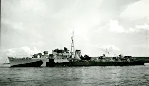 Images Dated 12th July 2016: HMS Obdurate, Scapa Flow, WW2