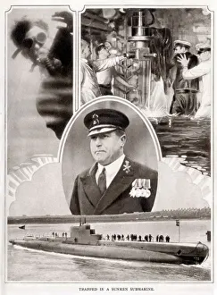 Poseidon Prints: HMS Poseidon Petty Officer Willis uses Sub Escape Apparatus