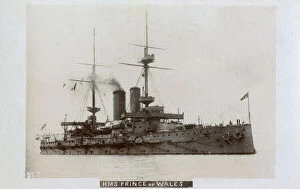 Edwardian Gallery: HMS Prince of Wales, British battleship