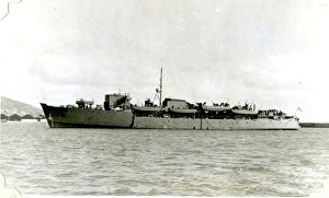Images Dated 13th July 2016: HMS Queen Emma before D-Day, WW2
