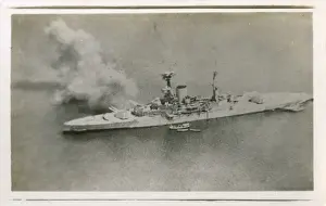 Positions Prints: HMS Ramillies bombarding Turkish positions