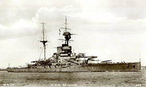 Mills Collection: HMS Revenge, British battleship