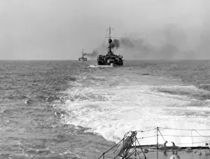 Severn Prints: HMS Severn leading the Humber and Mersey, WW1
