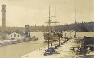 Columbia Prints: HMS Shearwater, British sloop, Canada