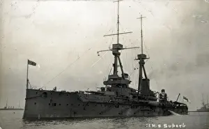 Superb Prints: HMS Superb, British battleship