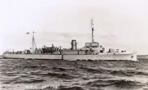 Minesweeping Prints: HMS Sutton, British minesweeper