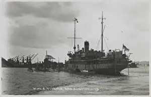 Depot Prints: HMS Titania, British submarine depot ship, WW1