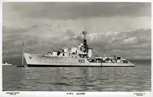 Destroyer Prints: HMS Ulster, British destroyer, WW2