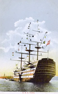 Victory Collection: The HMS Victory - brought in to Portsmouth Harbour