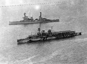 Carrier Collection: HMS Vindictive aircraft carrier, WW1