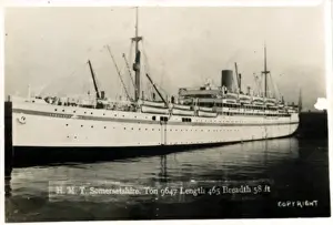 Hired Prints: HMT (Hired Military Transport) Ship Somersetshire