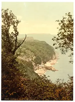Clovelly Prints: From the Hobby Drive, Clovelly, England