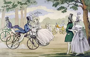 Hobby Prints: Hobby Horse Cycling 1818