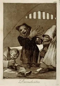 Caprichos Prints: Hobgoblins. Plate 49 of Los Caprichos
