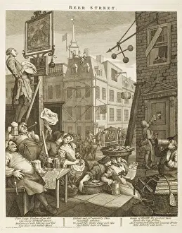 Parliament Prints: Hogarth, Beer Street