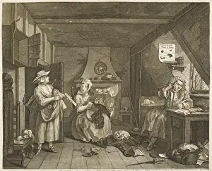 1736 Prints: HOGARTH DISTRESSED POET