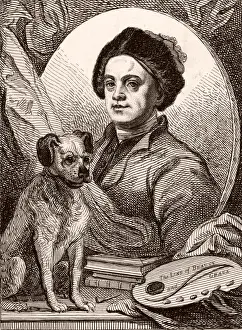 1764 Prints: Hogarth / Dog Trump