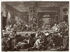 Humours Prints: Hogarth / Election / B / W / (1)