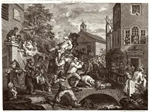Hogarth / Election / B / W / (4)