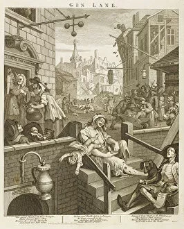 Images Dated 29th July 2015: Hogarth, Gin Lane