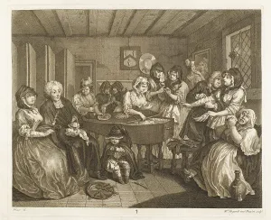 Funerals Prints: HOGARTH HARLOT PLATE 6