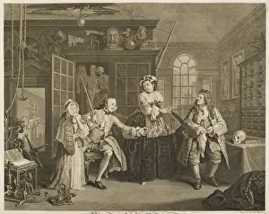 1745 Prints: HOGARTH / MARRIAGE-MODE 3