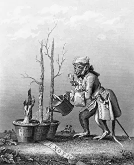 Revival Prints: Hogarth Tailpiece Art 1764 English Artistic Saplings