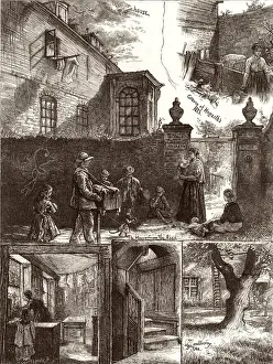 Chiswick Prints: Hogarths House, Chiswick, London, 1874