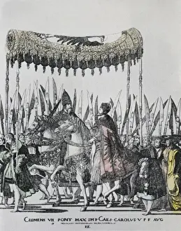 Hogenberg Prints: HOGENBERG, Nicolas (1500-1539). The Coronation