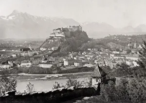 Hohensalzburg Fortress on Festungsberg, Salzburg Austria