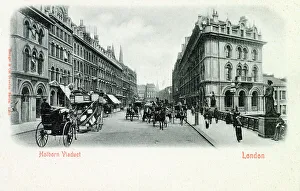 Holborn Prints: Holborn Viaduct. Date: 1900