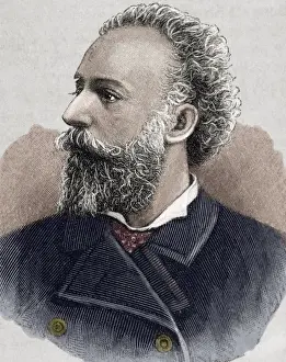 Holger Drachmann (1846-1908). Danish poet and dramatist. Eng