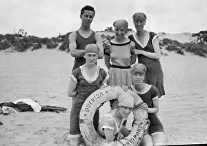 Holidaymakers on a beach