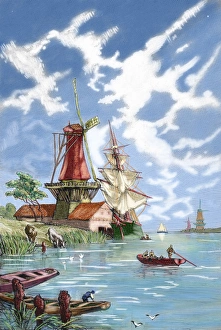 Images Dated 17th June 2005: Holland. 19th century. Canal