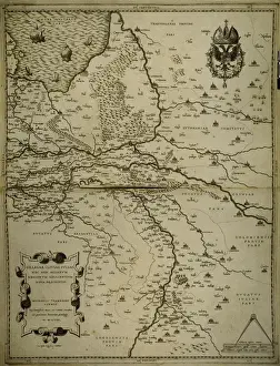 1558 Prints: Holland, Belgium and part of Germany. Map
