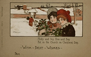 Images Dated 12th April 2008: Holly and Ivy, Box and Bay, by Ethel Parkinson