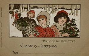 Images Dated 12th April 2008: Holly O! and Mistletoe, by Ethel Parkinson