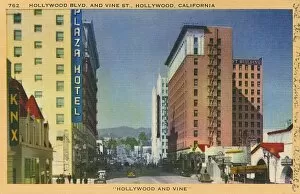 Images Dated 4th July 2017: Hollywood Boulevard and Vine Street, California, USA