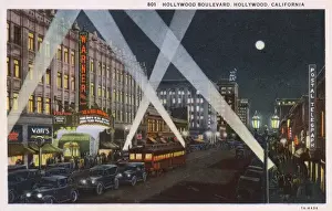 Warner Prints: Hollywood Boulvevard - Hollywood, California