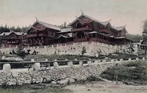 Oslo Prints: Holmenkollen Tourist Hotel, near Oslo, Norway