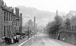 Holmfirth Prints: Holmfirth Dunford Road early 1900s