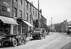 Holmfirth Prints: Holmfirth Huddersfield Road probably 1920s