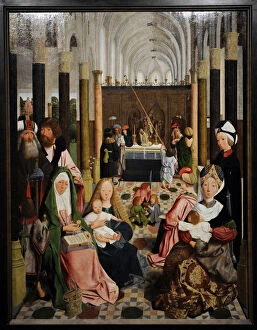 Infancy Gallery: The Holy Kinship, c. 1495. Workshop of Geertgen tot Sint-Jan