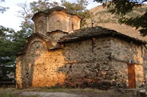Albanian Prints: Holy Resurrection Church. 13th century. Mborje. Albania