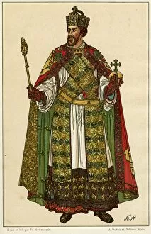 Images Dated 16th October 2017: Holy Roman Emperor - wearing the Imperial Crown
