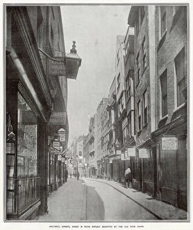 Famed Collection: Holywell Street, London, which was famed for its bookshops, was due for demolition shortly after